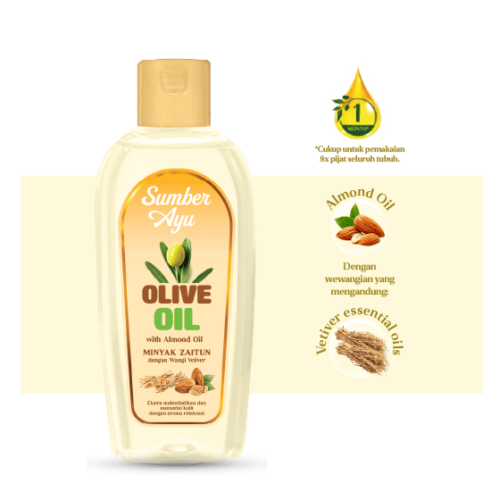 Sumber Ayu Olive Oil with Almond Oil & Vetiver Scent