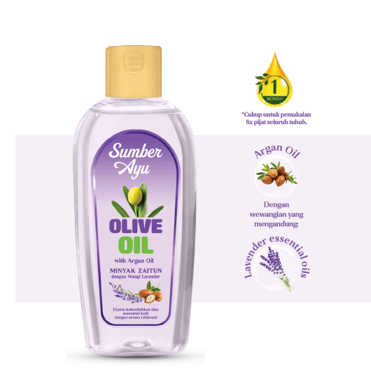 Sumber Ayu Olive Oil with Argan Oil & Lavender Scent