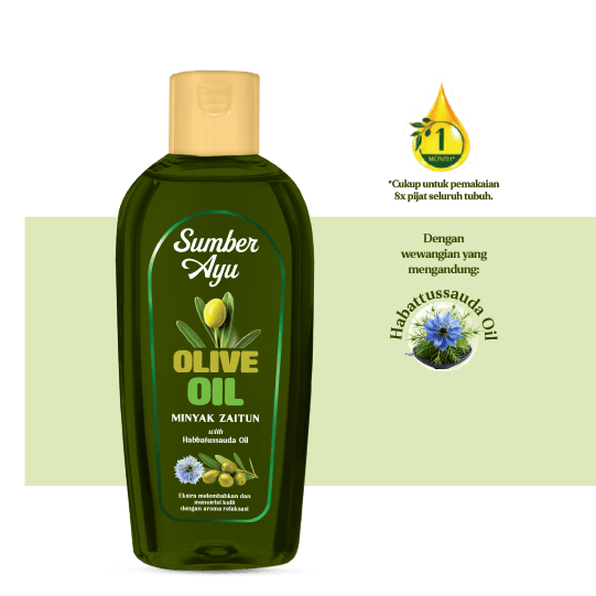 Sumber Ayu Olive Oil with Habbatussauda Oil