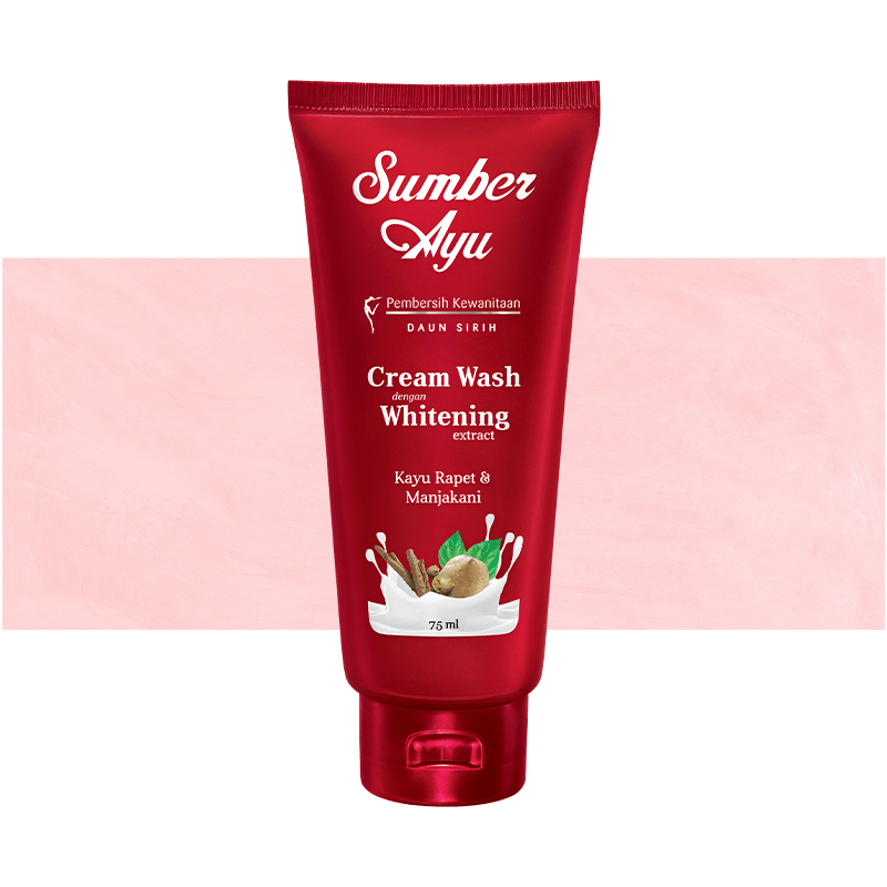 Cream Wash dengan Whitening Extract